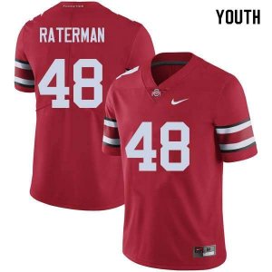 Youth Ohio State Buckeyes #48 Clay Raterman Red Nike NCAA College Football Jersey New Arrival NRY2844RC